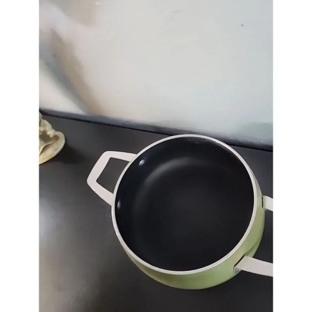 Vintage Regal Quality Aluminum Pan  Dutch Oven Stock Pot‎ with Lid Avocado Green